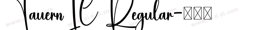TauernIC Regular字体转换